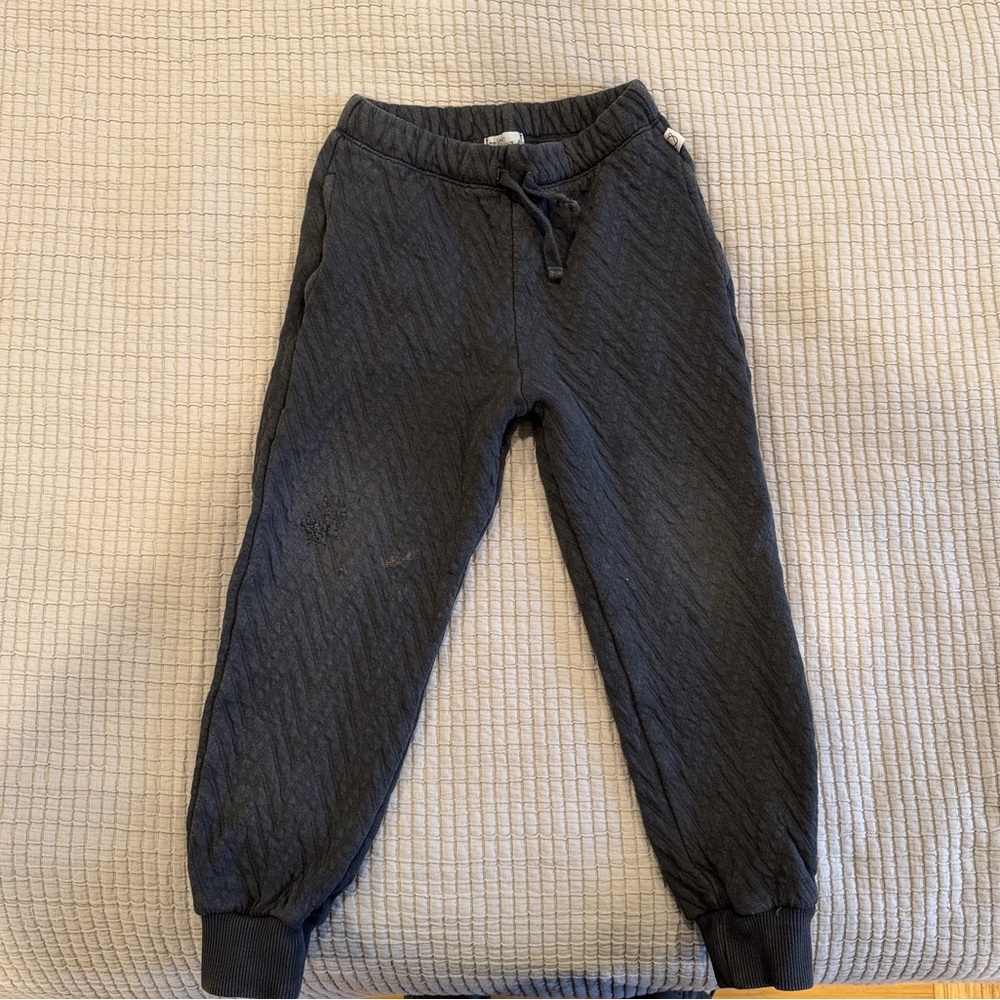 My little cozmo boys grey chevron joggers - Size 6